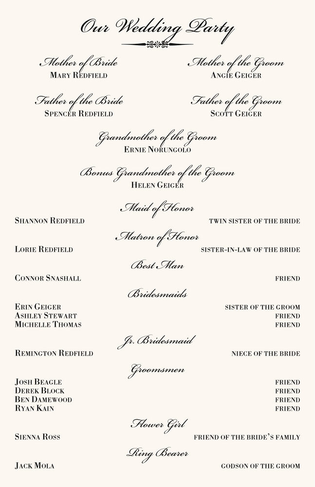 Full Catholic or Christian Mass Wedding Church Programs with Monogram Documents and Designs